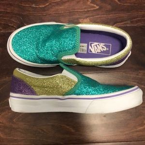 Girls Vans mermaid shoes